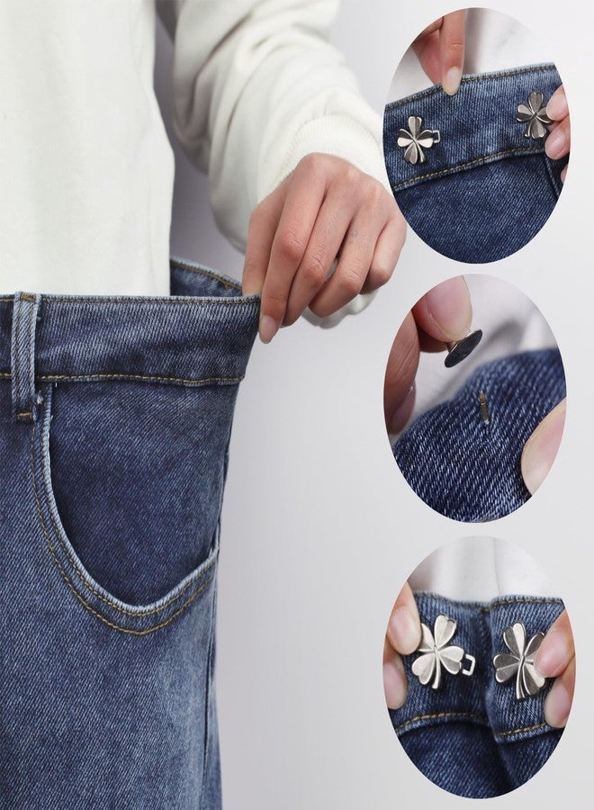 DIANZHU 4 Set Pant Tightener - Adjustable Jeans Button Pin to Tighten Waist - No Sew, Detachable - Image 3
